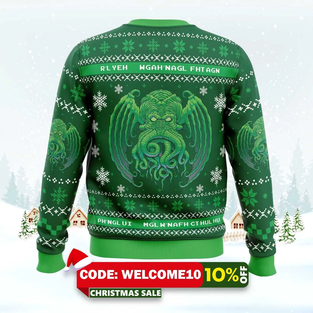cthulhu cultist ugly christmas sweater 2 cthulhu cultist ugly christmas sweater 2