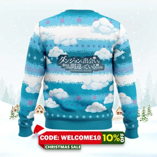 danmachi ugly christmas sweater 2