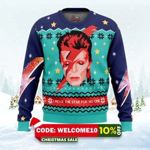 david bowie ugly christmas sweater 1