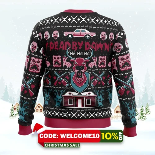 dead by dawn evil dead ugly christmas sweater 2