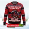 deadpool jolly red guy ugly christmas sweater 1