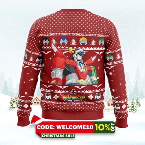 defender of the universe voltron ugly christmas sweater 2