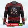 demon slayer poster ugly christmas sweater 1