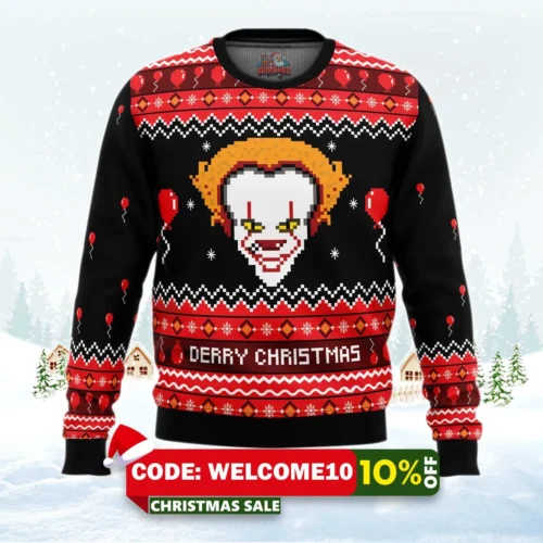 derry christmas it christmas ugly christmas sweater 1