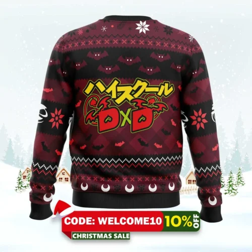 devote your life to me high school dxd ugly christmas sweater 2