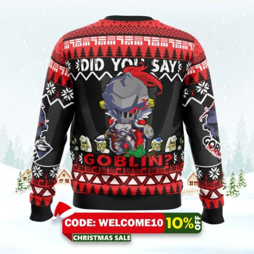 did you say goblin goblin slayer ugly christmas sweater 2