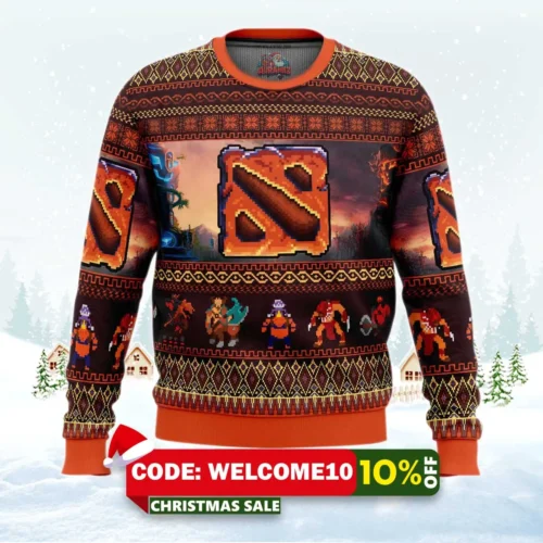 dire dota 2 ugly christmas sweater 1