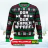 don we now our gamer ugly christmas sweater 1