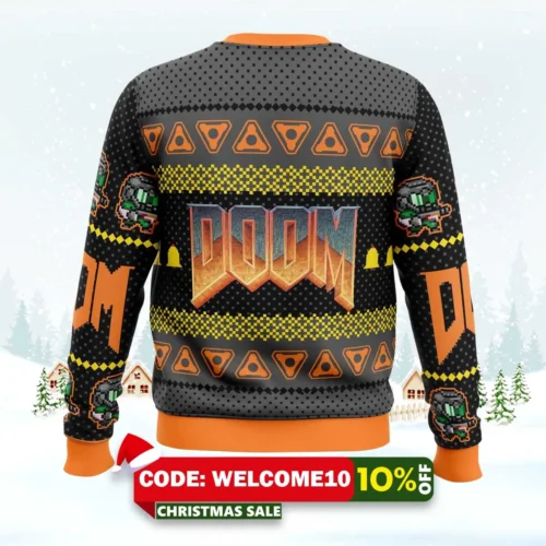 doom ugly christmas sweater 2