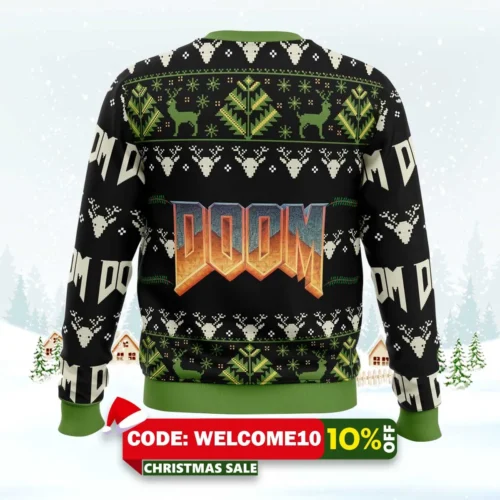 doom v2 ugly christmas sweater 2