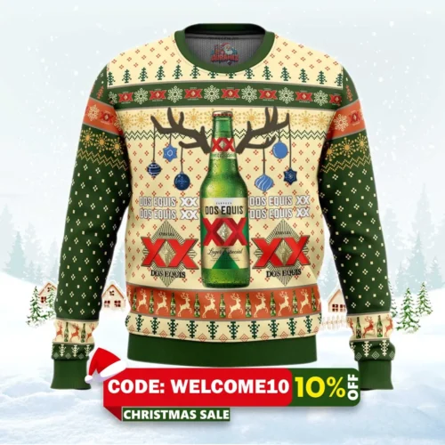 dos equis ugly christmas sweater 1