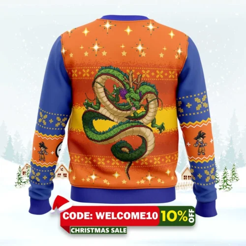 dragon ball z goku christmas ugly christmas sweater 2