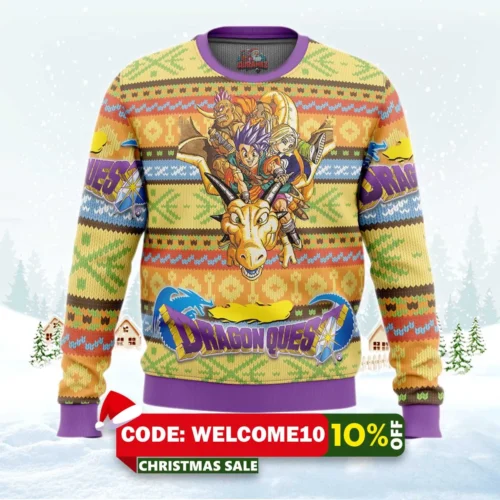 dragon quest alt ugly christmas sweater 1
