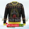 dragonball z goku over 9000 ugly christmas sweater 1