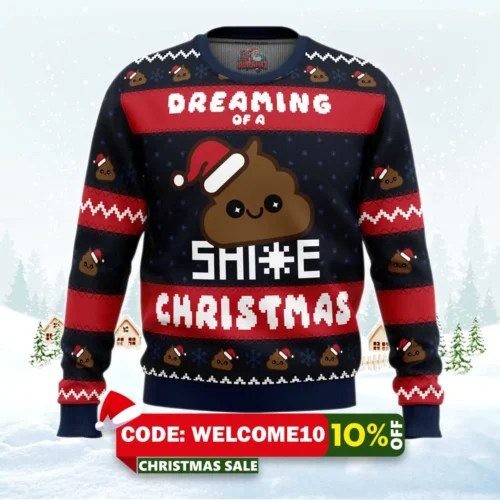 dreaming christmas shite christmas ugly christmas sweater 1
