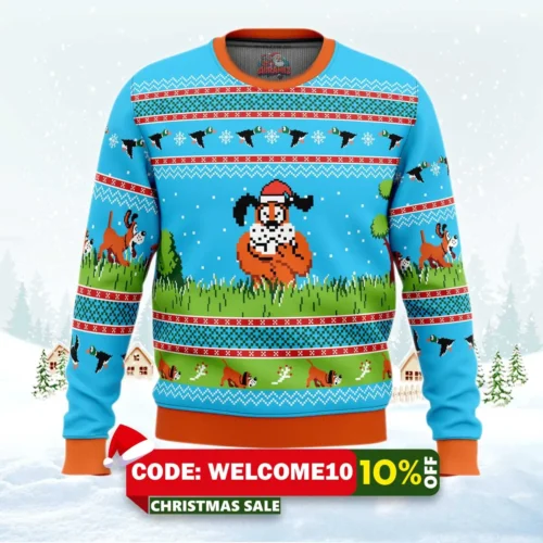 duck hunt ugly christmas sweater 1