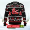 dungeons and dragons ugly christmas sweater 1