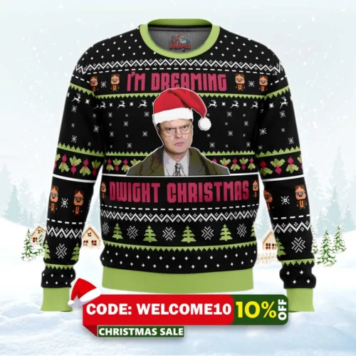 dwight christmas the office ugly christmas sweater 1