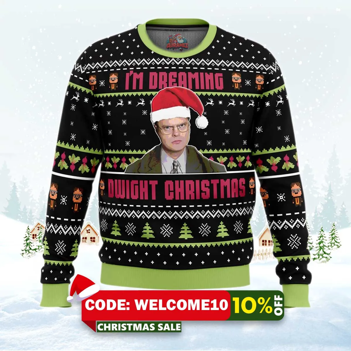 dwight christmas the office ugly christmas sweater 1 dwight christmas the office ugly christmas sweater 1