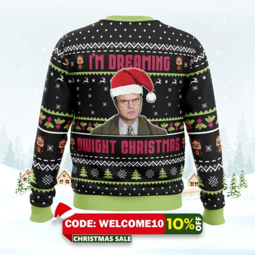 Dwight Christmas The Office Ugly Christmas Sweater 1 dwight christmas the office ugly christmas sweater 2
