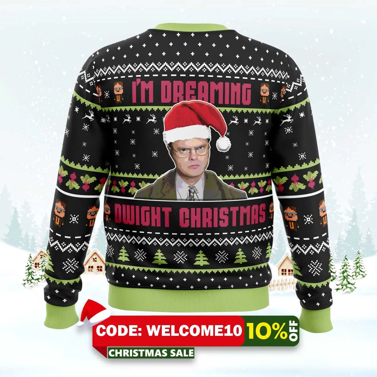 dwight christmas the office ugly christmas sweater 2 dwight christmas the office ugly christmas sweater 2