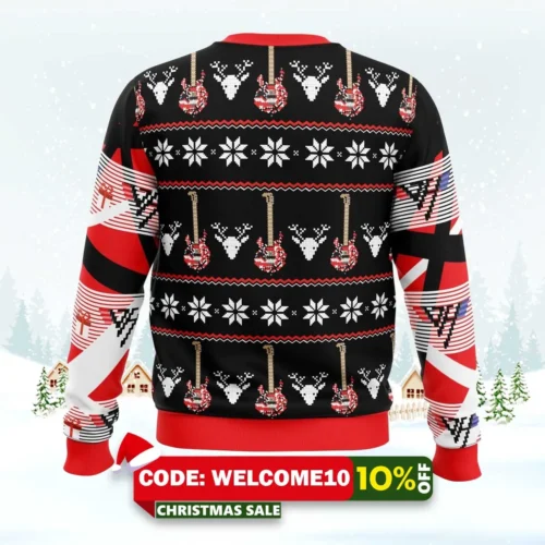 eddie van halen ugly christmas sweater 2