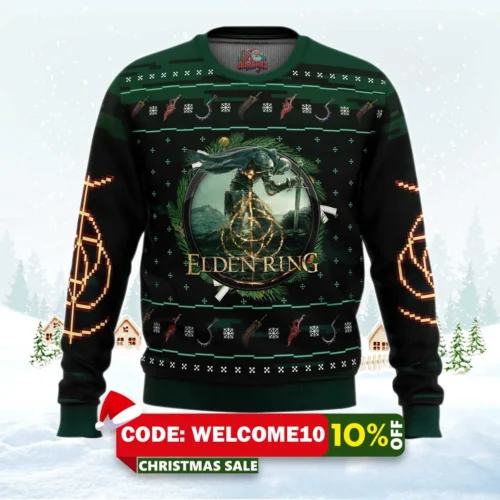 elden ring v2 ugly christmas sweater 1