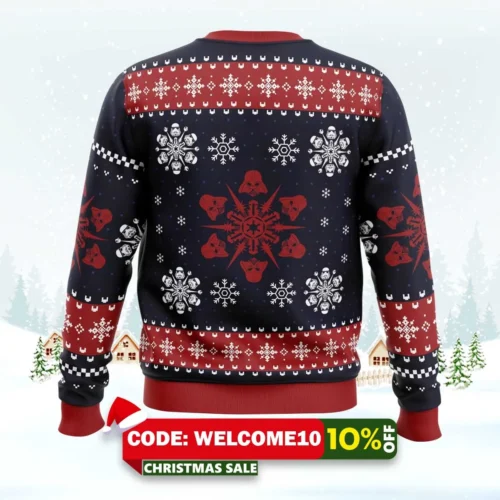 empire snowflakes star wars ugly christmas sweater 2