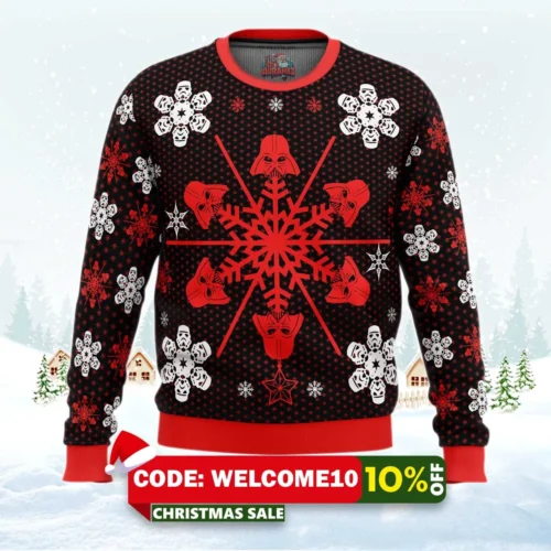 empire snowflakes ugly christmas sweater 1