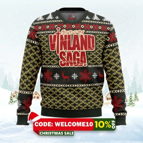epic christmas vinland saga christmas sweater 1
