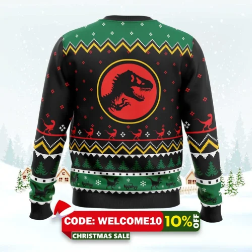 ethics of cloning jurassic park ugly christmas sweater 2