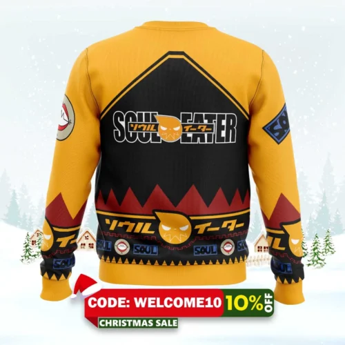 Evans Soul Eater Ugly Christmas Sweater 1 evans soul eater ugly christmas sweater 2