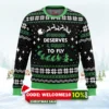 everyone deserves to fly wicked and christmas ugly christmas sweater 1