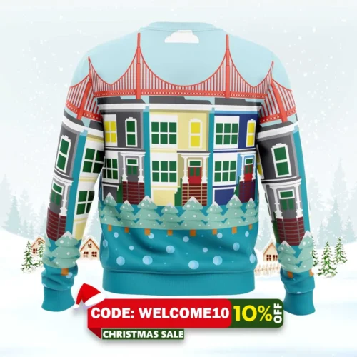 everywhere full house ugly christmas sweater 2