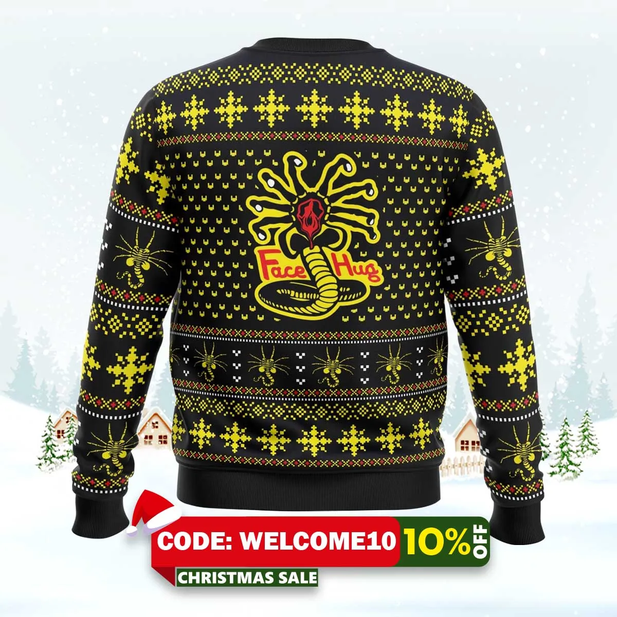 face hugs for everyone alien ugly christmas sweater 2 face hugs for everyone alien ugly christmas sweater 2