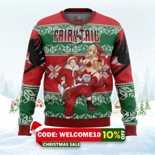 fairy tail ugly christmas sweater 1