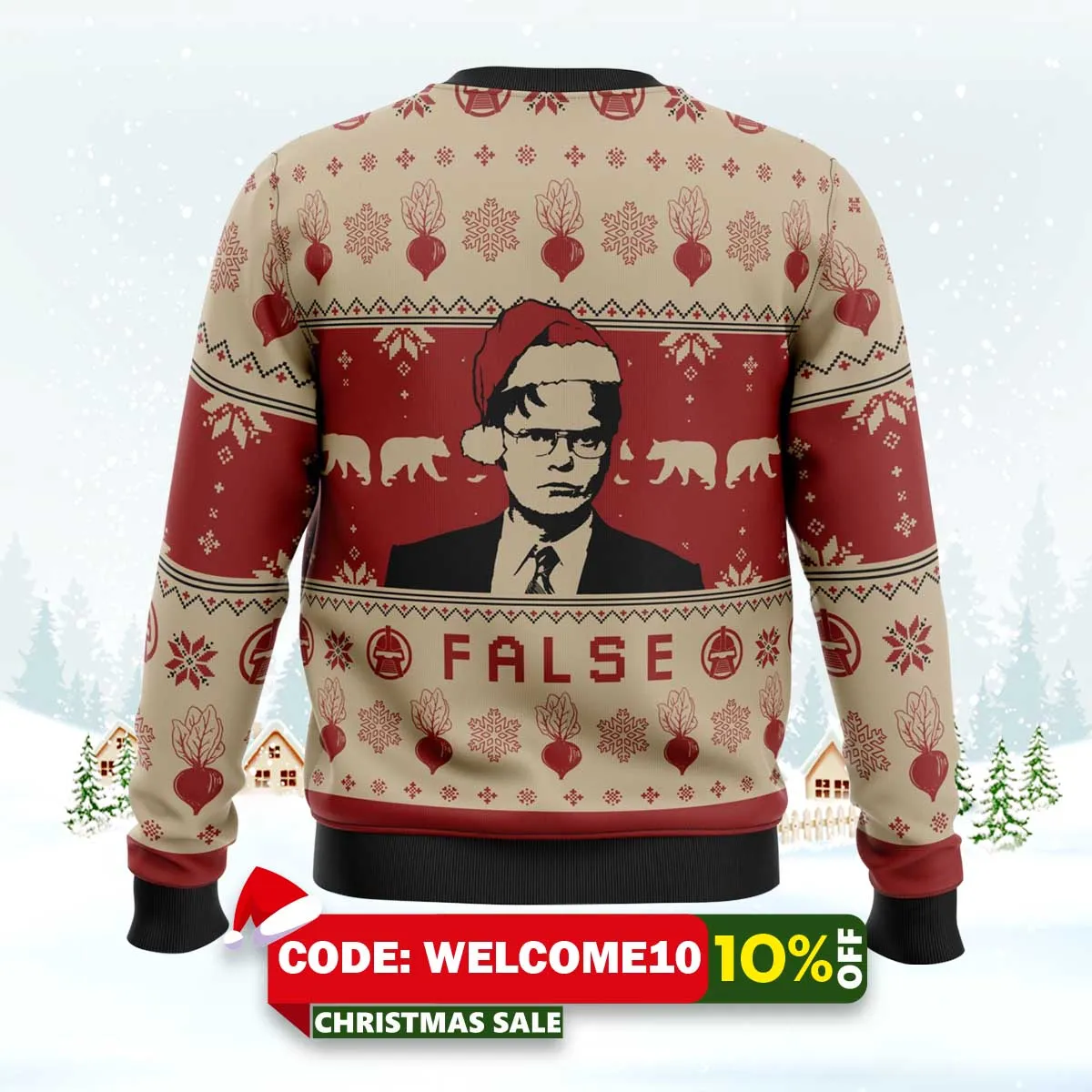 false the office ugly christmas sweater 2 false the office ugly christmas sweater 2