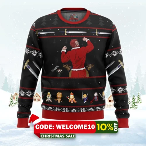 fate zero rider iskander waver ugly christmas sweater 1