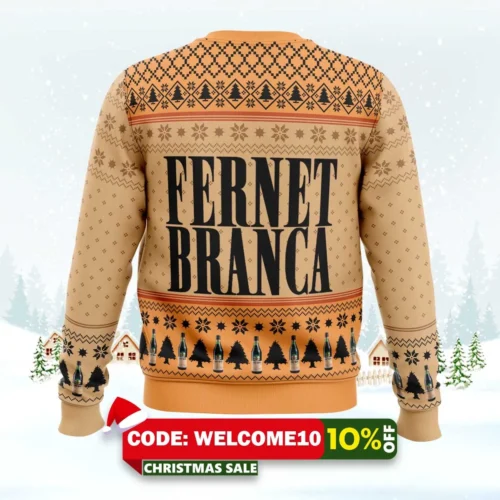 fernet branca ugly christmas sweater 2