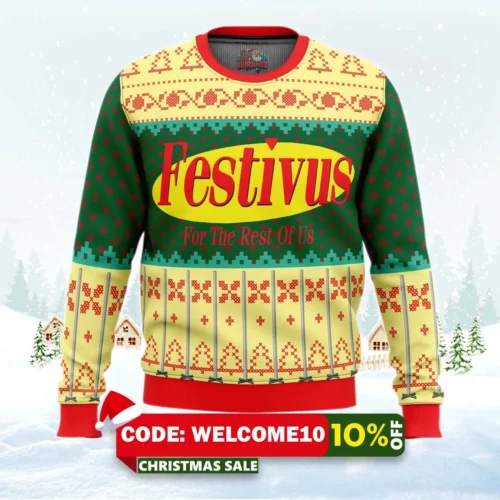 festivus for the rest of us ugly christmas sweater 1
