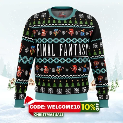 final fantasy ugly christmas sweater 1