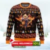 fire rengoku demon slayer christmas sweater 1