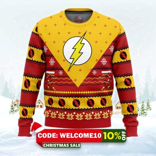 flash ugly christmas sweater 1
