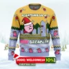 floating in a kirby dreamland ugly christmas sweater 1