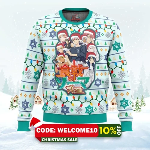 food wars fight to conquer ugly christmas sweater 1