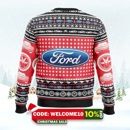 ford mustang ugly christmas sweater 2