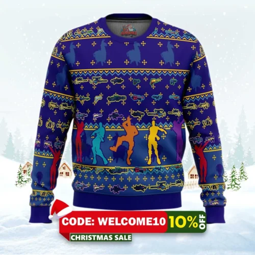 fortnite party ugly christmas sweater 1