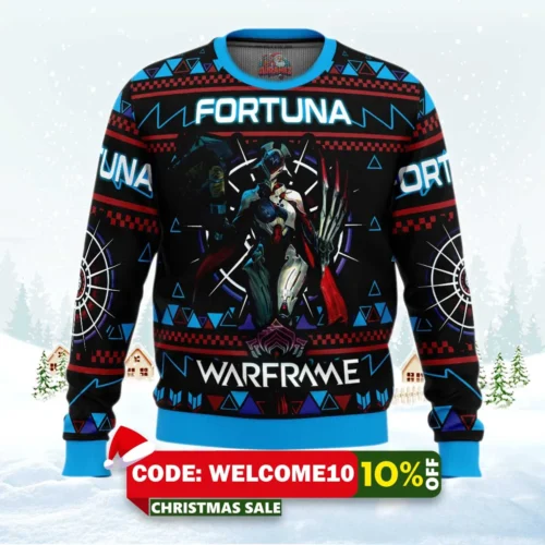fortuna warframe ugly christmas sweater 1