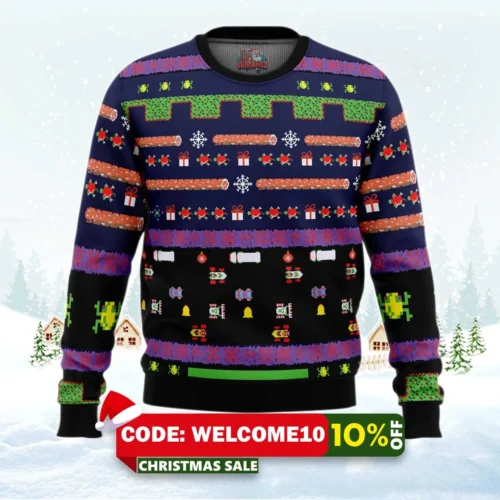 frogger ugly christmas sweater 1