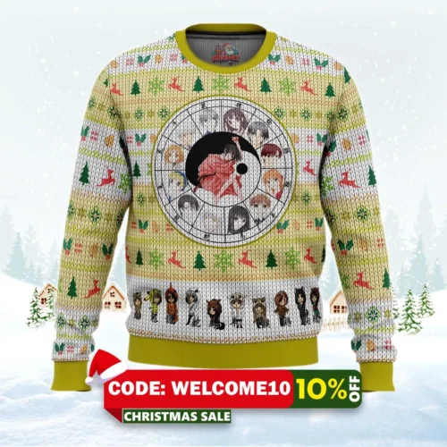 fruits basket chinese zodiac ugly christmas sweater 1